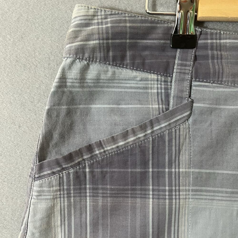 Womens Size 10 Horny Toad Organic Cotton Sidekick Plaid Skirt Grey - Picture 3 of 8